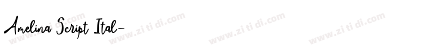 Amelina Script Ital字体转换